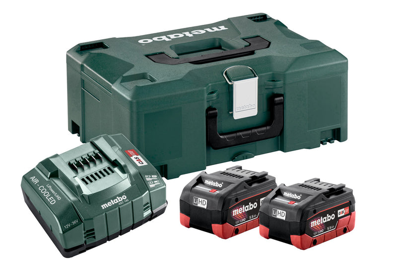 Metabo SET 2 X LIHD 5.5 AH + Quick Charger Monaghan Hire