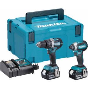Makita DLX2180TJ 18v Li-ion 2 pcs Combo Kit (2 x 5.0Ah Li-ion batteries and charger DC18RC) Makita