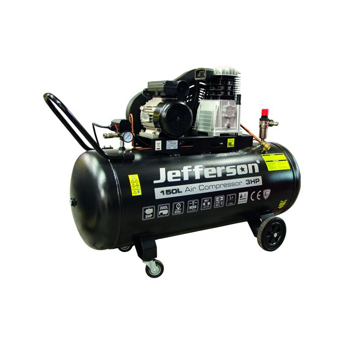 Jefferson 150 Litre 3HP 10 Bar Compressor (230V) Monaghan Hire