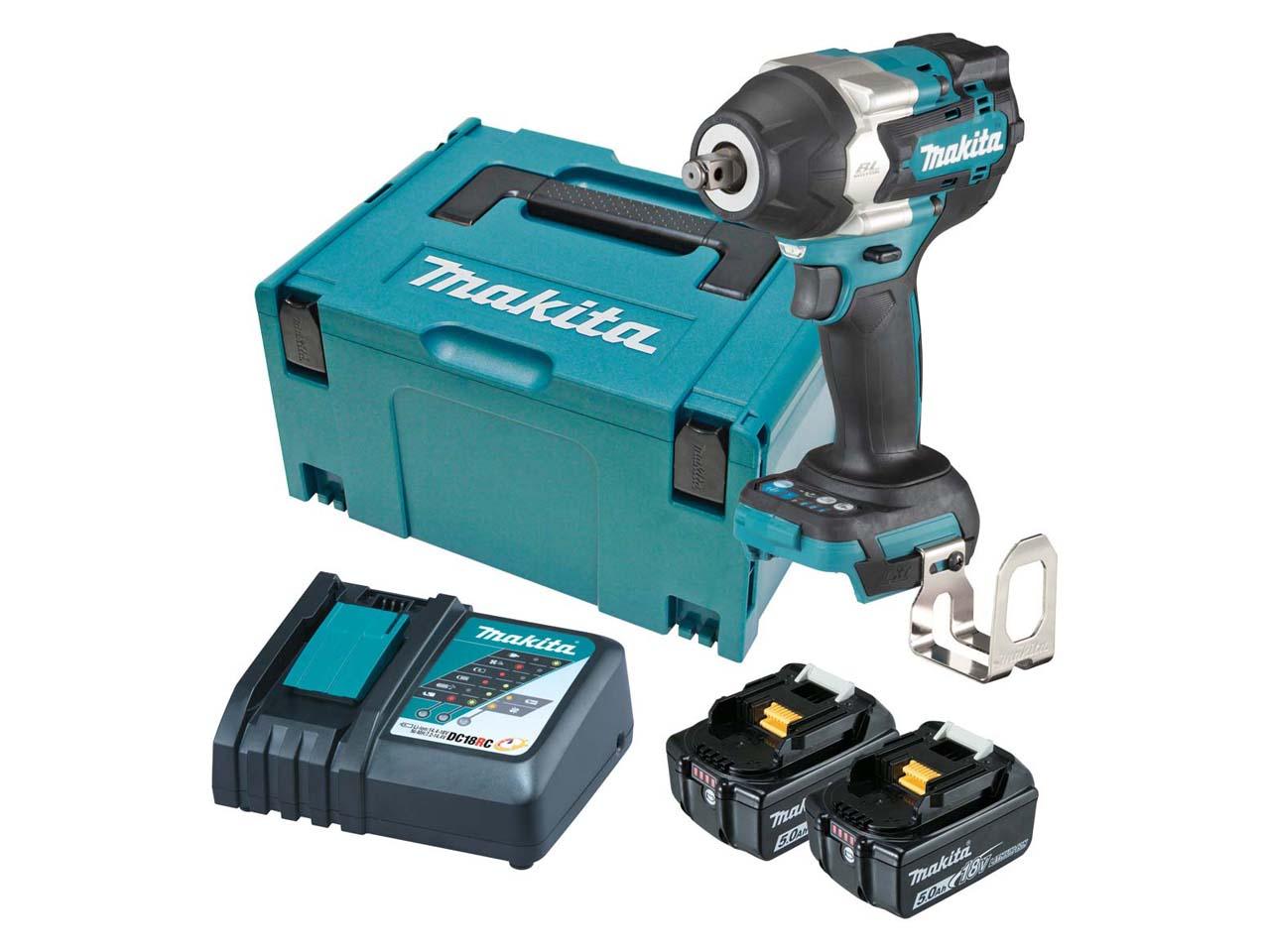 Makita DTW700RTJ 18V 2x5.0Ah Brushless Impact Wrench Kit Makita