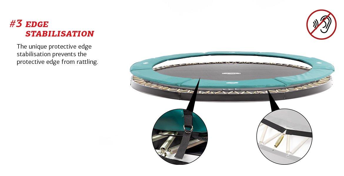 Berg Flat-ground Elite Trampoline 330 grey Berg
