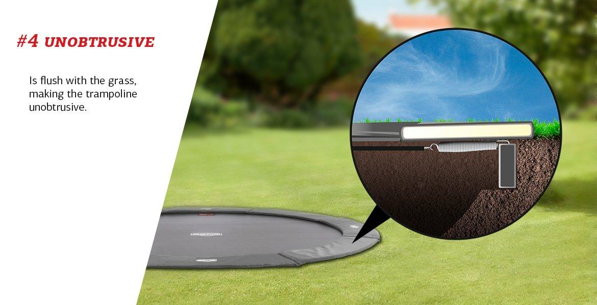 Berg Flat-ground Elite Trampoline 330 grey Berg