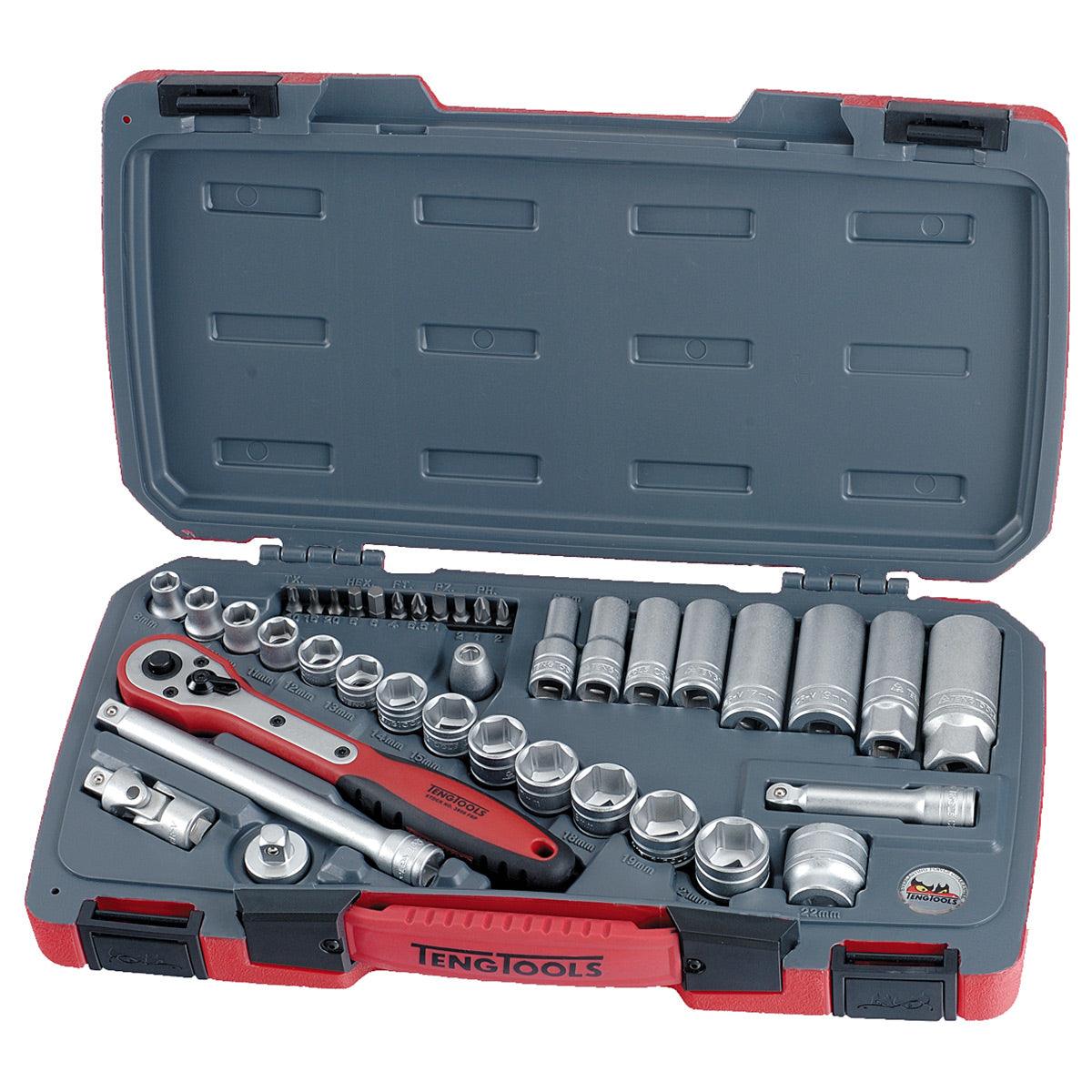 TengTools T3839 39 Piece 3/8" Drive Socket Set Monaghan Hire