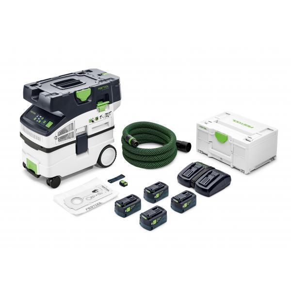 FESTOOL CORDLESS MOBILE DUST EXTRACTOR CTLC MIDI I-PLUS CLEANTEC WITH 4 BATTERIES AND CHARGER Monaghan Hire