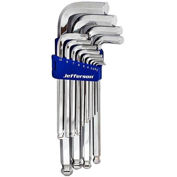 Jefferson - 13 Piece Jumbo Ball-Hex Key Set (JEFKYHX13J) + Free 30 PIECE HEX KEY SET Monaghan Hire
