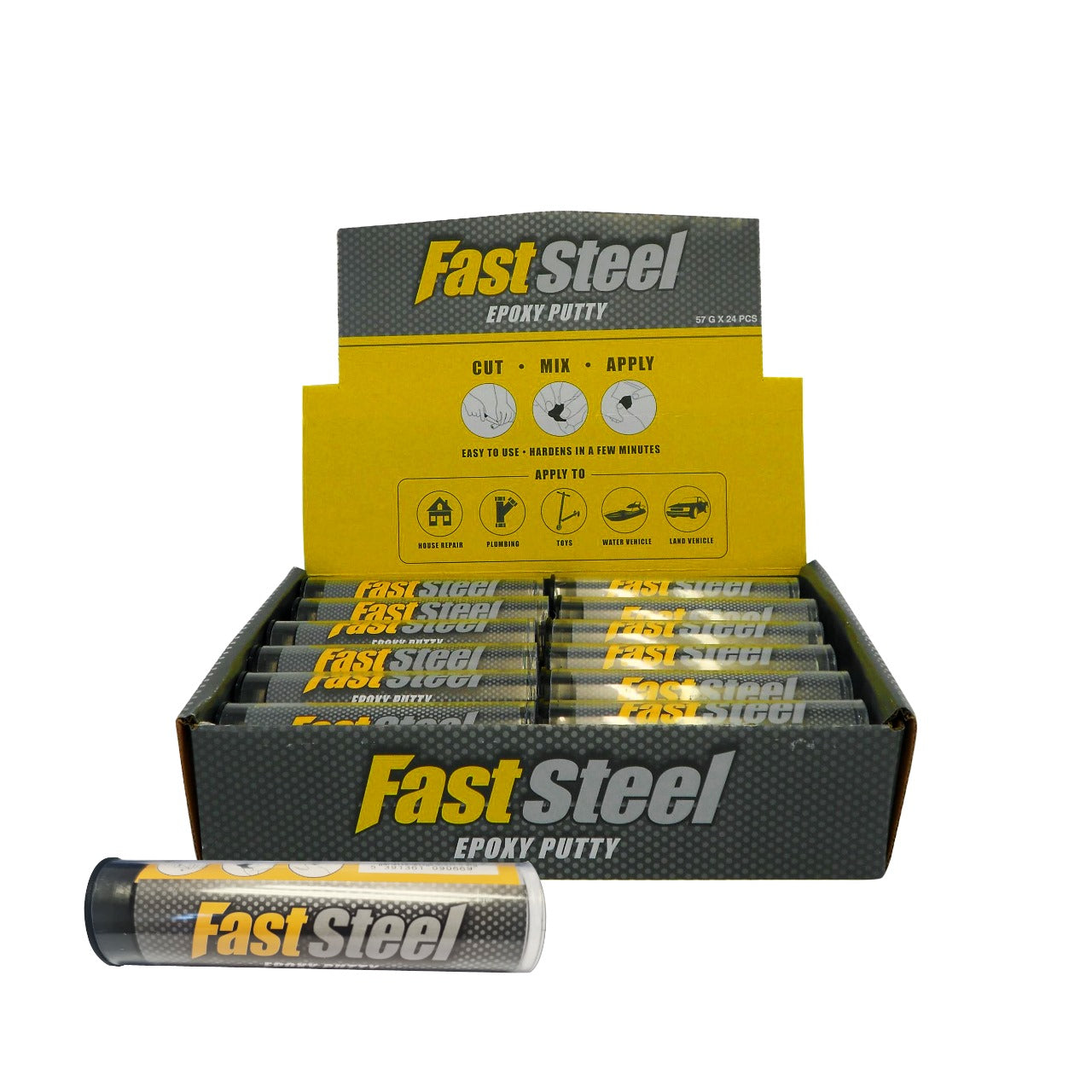 2 OZ FAST STEEL TUBES