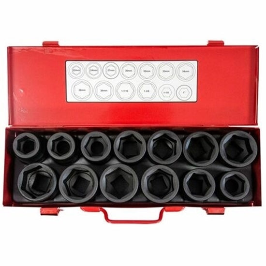 JEFFERSON 13 Piece 3/4" Impact Socket Set JEFISOC34-01