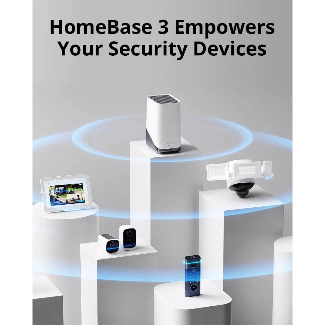 Eufy SoloCam S220 2 Pack with HomeBase 3 - White | E8134328