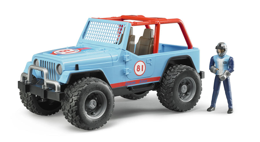 Bruder Jeep Cross country Racer blue with driver B10/2541
