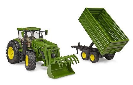 Bruder John Deere 7 R 350 With Tipping Trilaer