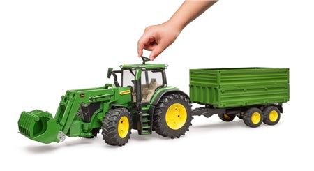 Bruder John Deere 7 R 350 With Tipping Trilaer