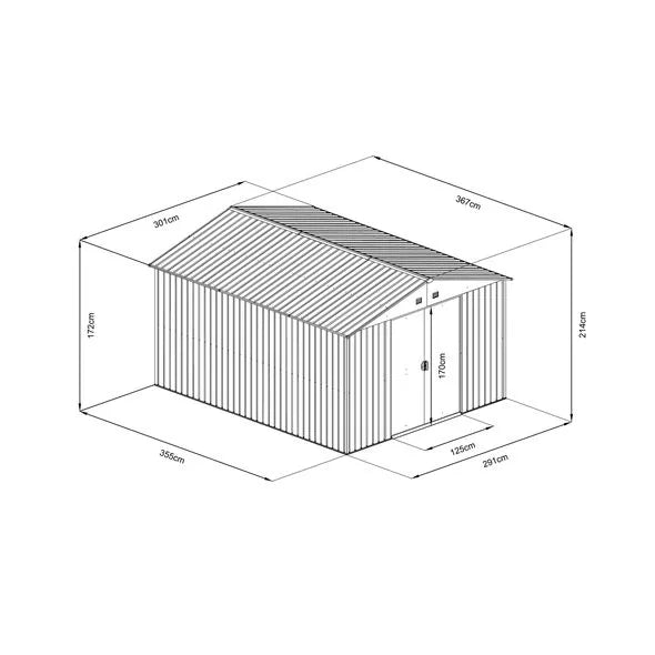 Garden shed - HECHT 12X10 PLUS