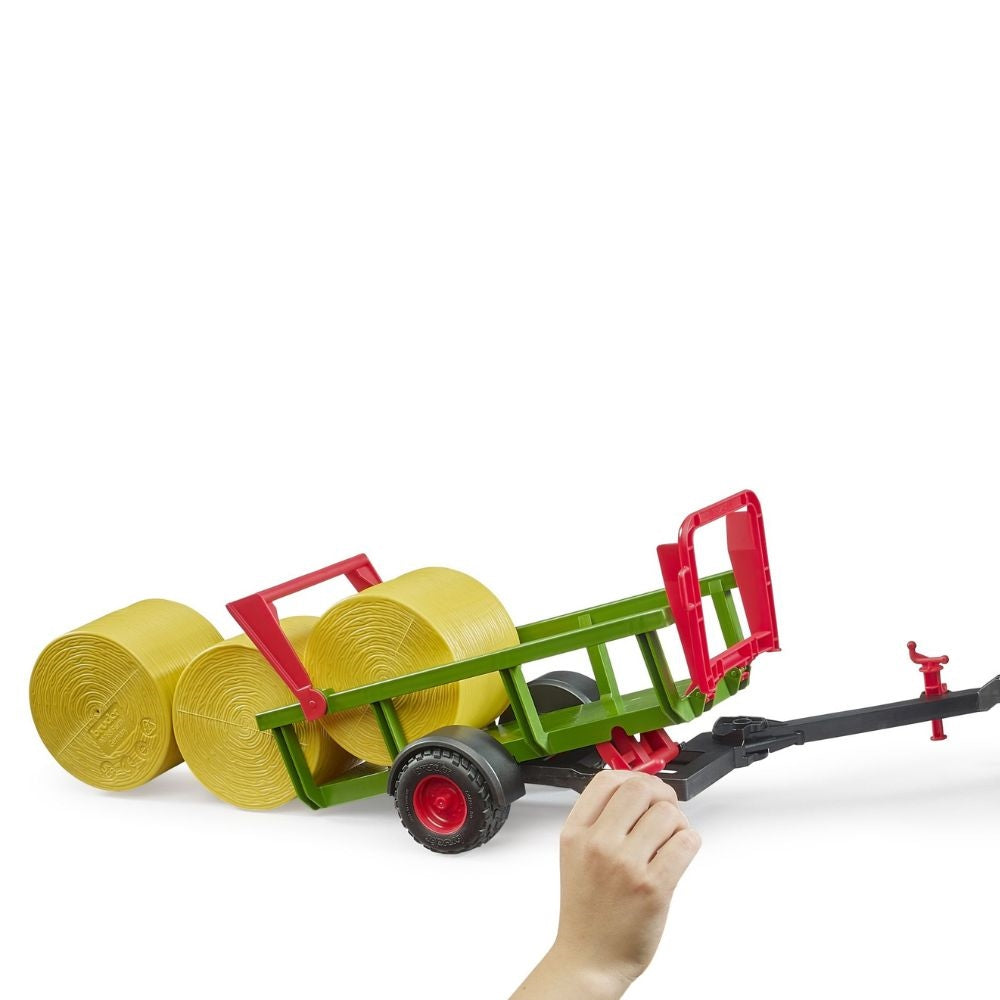 Bruder Round Bale Collector with 3 Round Bales