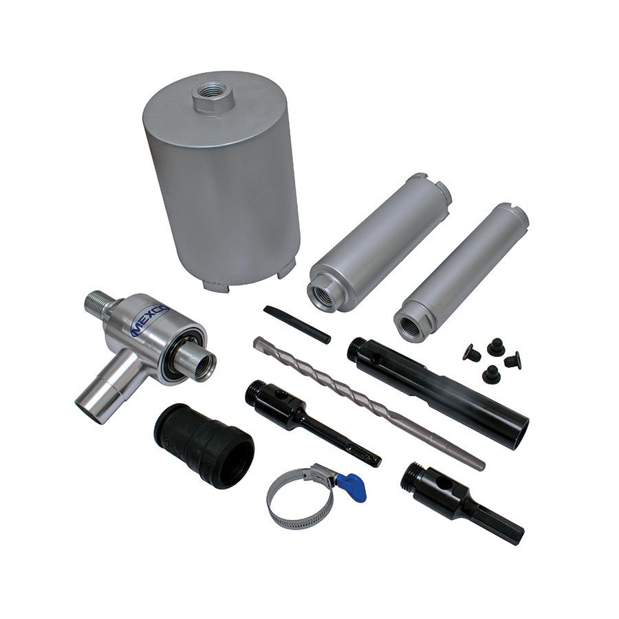 MEXCO 9 PIECE DUST MANAGEMENT CORE DRILL KIT
