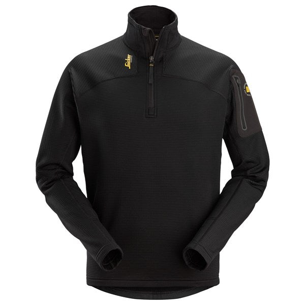 SNICKERS Body Mapping ½ Zip Micro Fleece Pullover 0400 BLACK