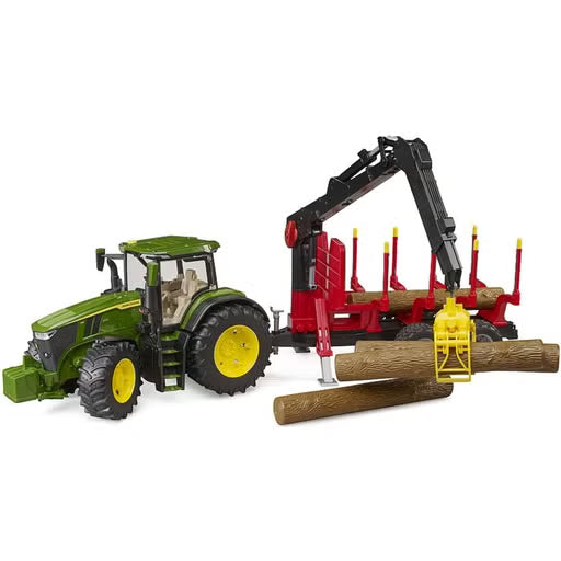 Bruder John Deere 7R 350 with Trailer and 4 Logs B10/3154