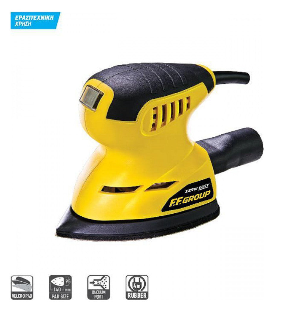 FF GROUP ORBITAL SANDER DELTA MS 125 EASY 125W 80x140x140mm 41529