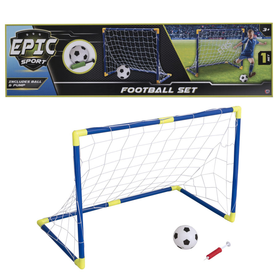 Elite Sport Football Set 90cm Kids Soccer Goals, Ball and Pump H35/76277