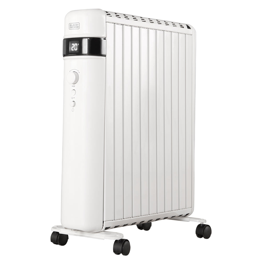 Black + Decker 2.5KW Digital Oil Free Radiator 24 Hour Weekly Timer