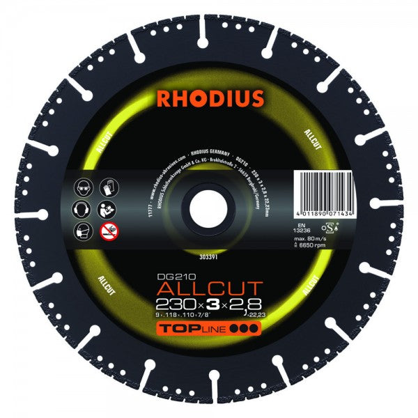 RHODIUS DG210 ALLCUT BLADE