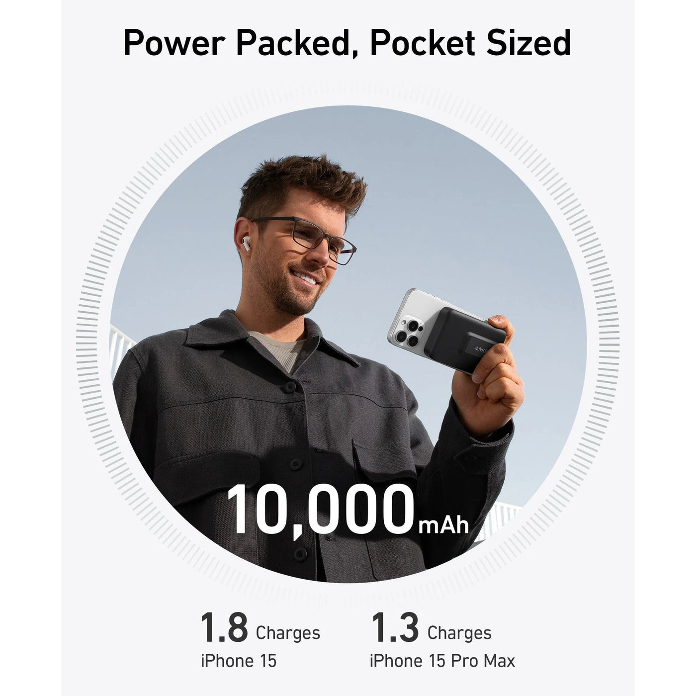 Anker MagGo 10,000mah Wireless Power Bank - Black A1654G11