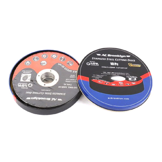 AC Brooklyn Inox Skinny Cutting Disc - Pack of 10 | 115mm