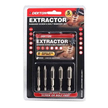Dekton 5Pce Bolt/screw Remover Kit