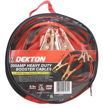 Dekton 2.5m 300amp Hd Booster Cables Jump Leads DEKT70510