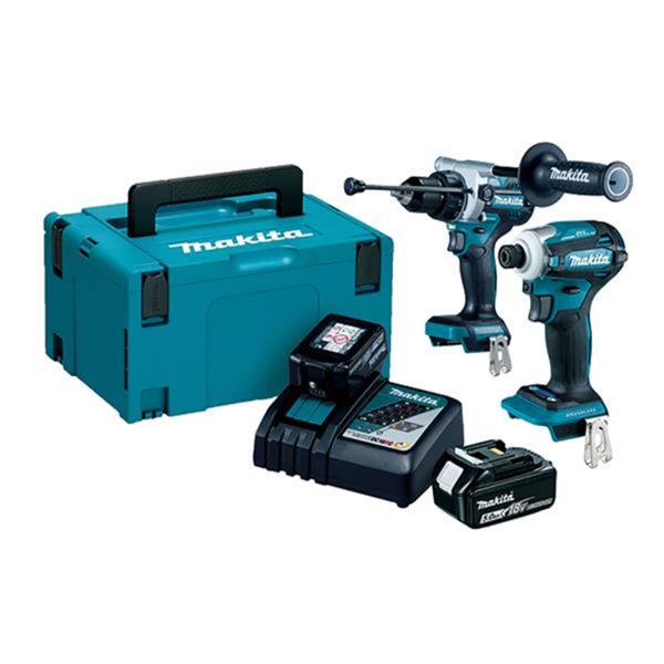 MakitaDLX2455TJ 18V Combi Drill & Impact Twin Kit (2x5Ah)