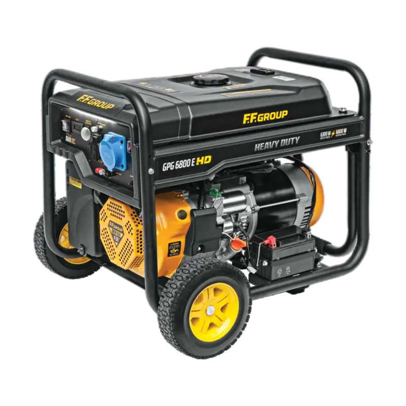 F.F. Group Petrol Generator Gpg 6800E Hd, 1Ph, 6.8Kva, 438Cc, Electric Start