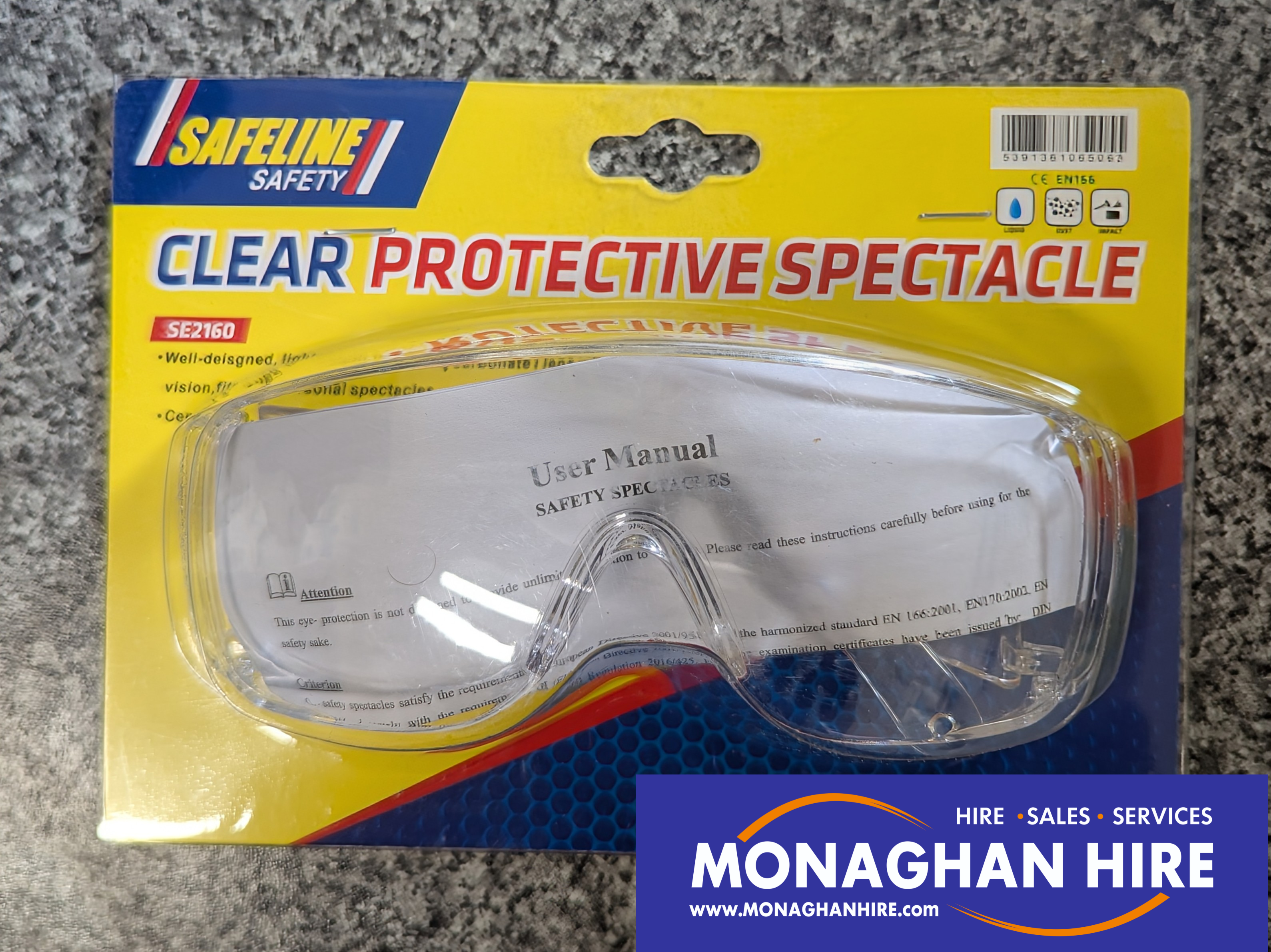 CLEAR SAFETY SPECTACLES (OVER SPECS)