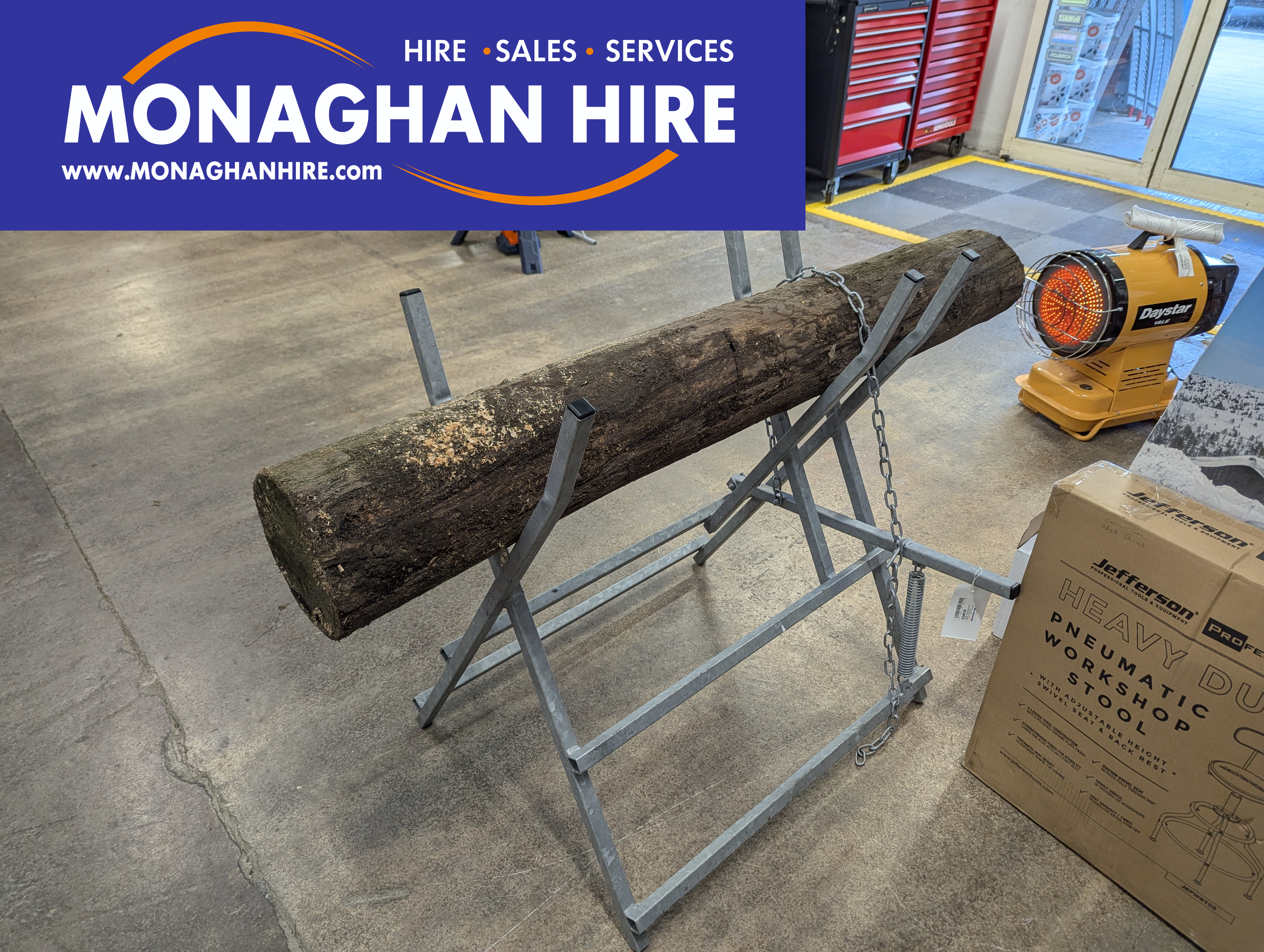 Heavy Duty Saw / Log Horse with Chain