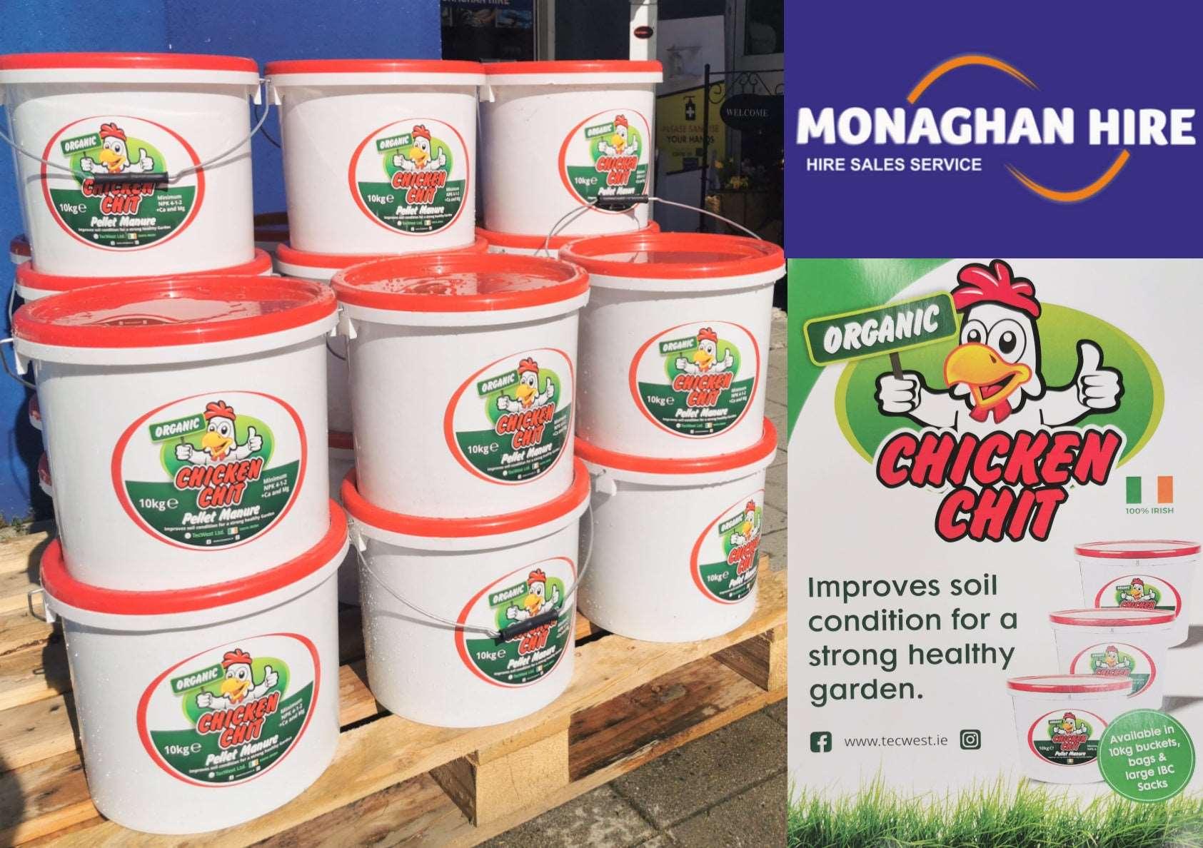 Chicken Chit Pellet Manure 10kg Bucket Monaghan Hire