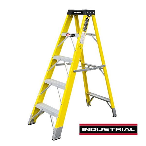 Jefferson5 Tread Fibreglass Step Ladder - JEFLADFGLS05