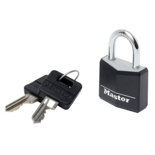 Masterlock Aluminium Black Vinyl Cover 30mm Padlock 4 Pin XMS25PADLOCK