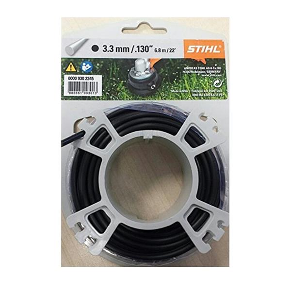 STIHL 00009302345 3.3mm 6.8m Carded Line Black