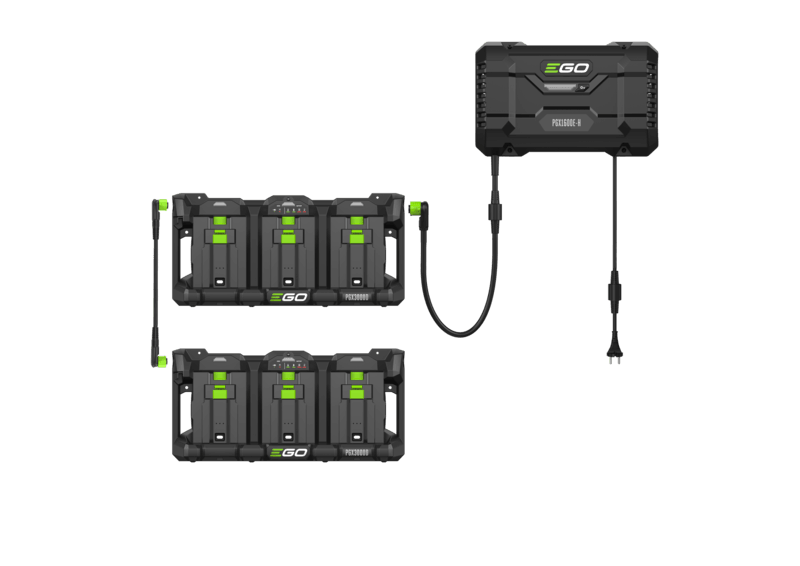 EGO Power+ Pro X PGX1601E-H Kit: PGX1600E-H 1600W Power Hub & 2 x PGX3000D 3-Port Docks