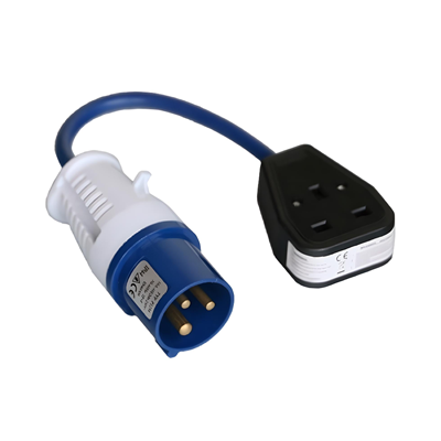 Power Fly Lead 16A 240V Plug to 13A 240V Socket