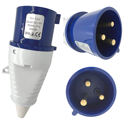 Power 240V 32A Industrial CEE Plug