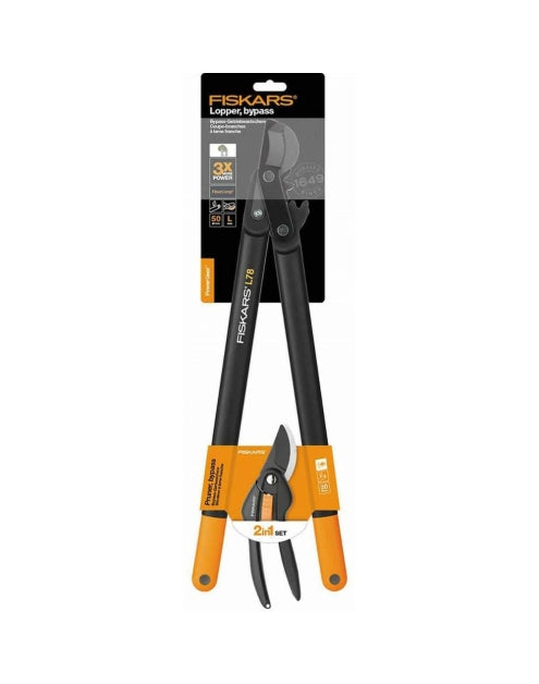 Set of FISKARS L78 + P26 secateurs XMS25LOPPER