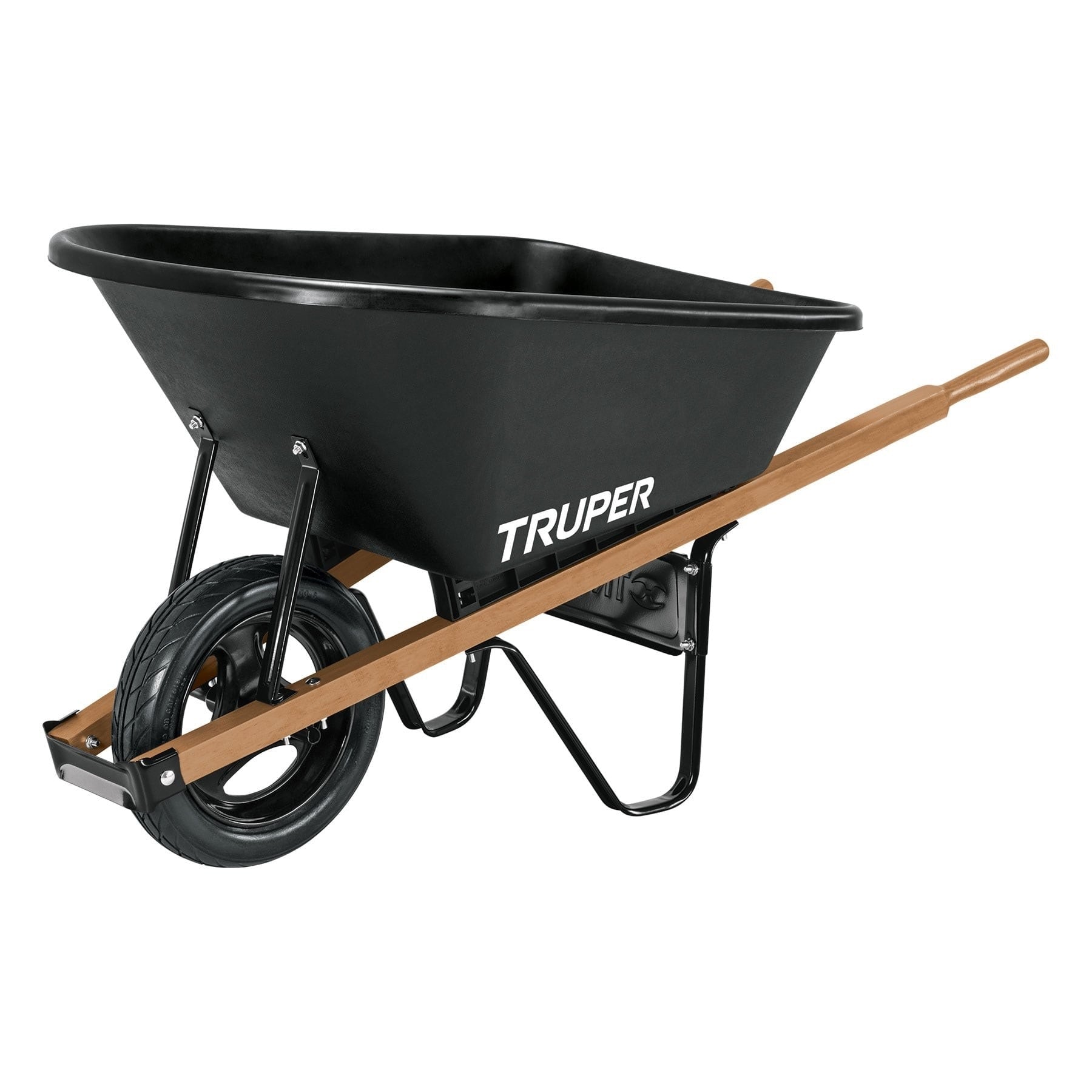 Truper Poly Dual Wheel Wheelbarrow