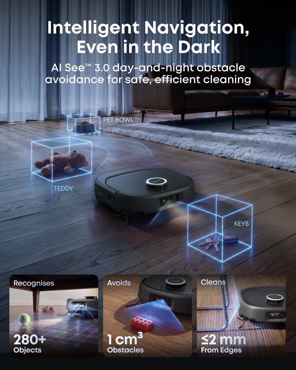 Anker eufy E35 Omni, Robot Vacuum Cleaner with Mop, 35,000 Pa T210MV11