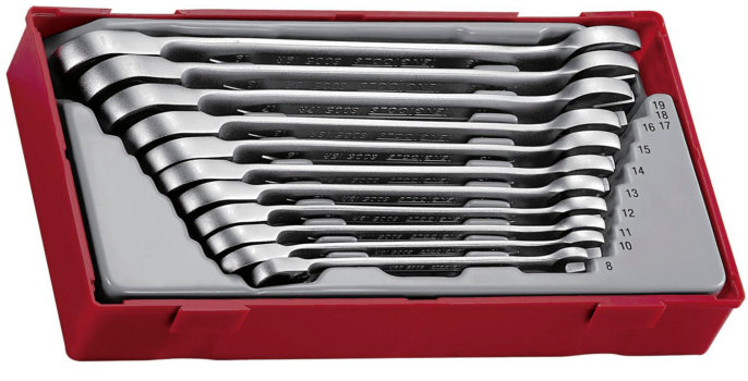 TengTool 11-Piece Ratcheting Combination Spanner Set TT6511R