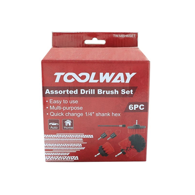 Toolway Cleaning Drill Brush Set 6pc