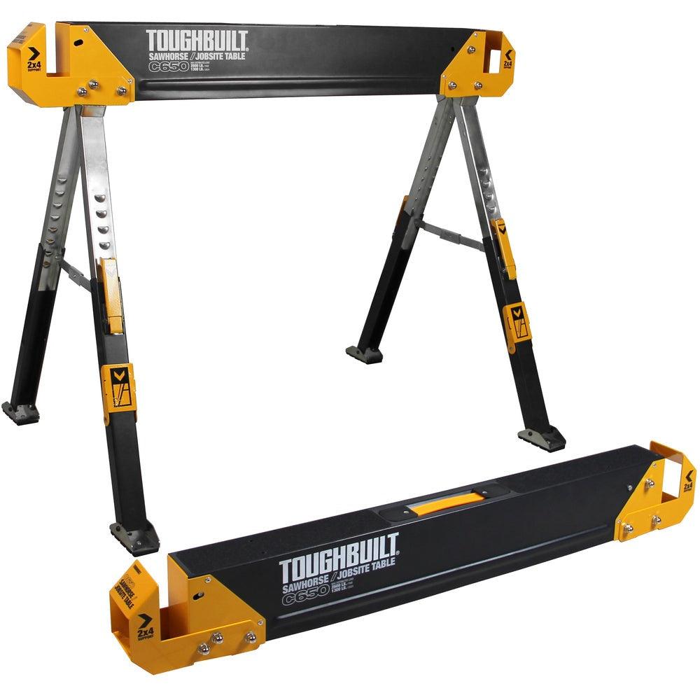 ToughBuilt C650-2 Sawhorse/Jobsite Table Twin Pack Monaghan Hire