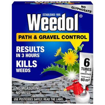 Weedol Path and Gravel Control Concentrated Weed Killer Tubes Pack of 6 | 4106328