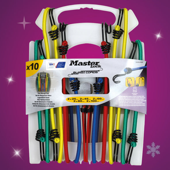 MASTER LOCK 10 Piece Bungee Set XMS24BUNGEE