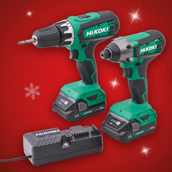 HIKOKI 18V Combi & Impact Drill Twin Pack XMS24HIKOKI