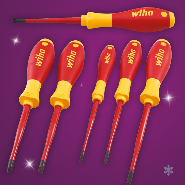 6 Piece Slimfix VDE Screwdriver Set XMS24VDESLIM