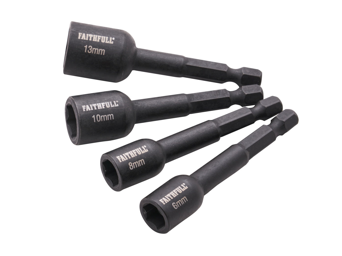 Faithfull 4 Piece Impact Nut Driver Set  XMS25NUTD4